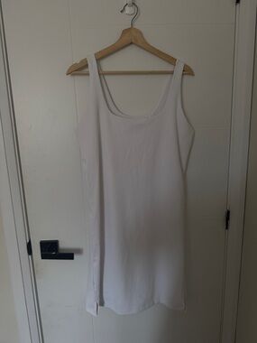 White Sleeveless Tennis Dress